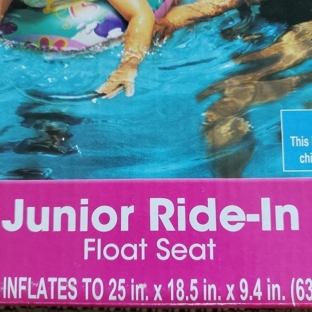 NIB Disney Minnie Mouse Junior Ride In Float Seat 0-3 New Swim Pool Sunmer EUC